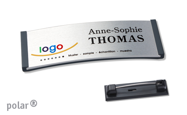 Namensschild polar® alu-complete