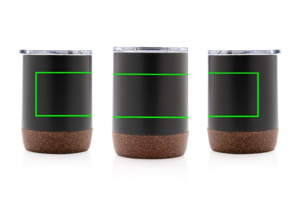 Kleine Vakuum-Kaffeetasse aus RCS rSteel & Kork