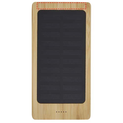 Alata 8000 mAh Bambus Solar-Powerbank