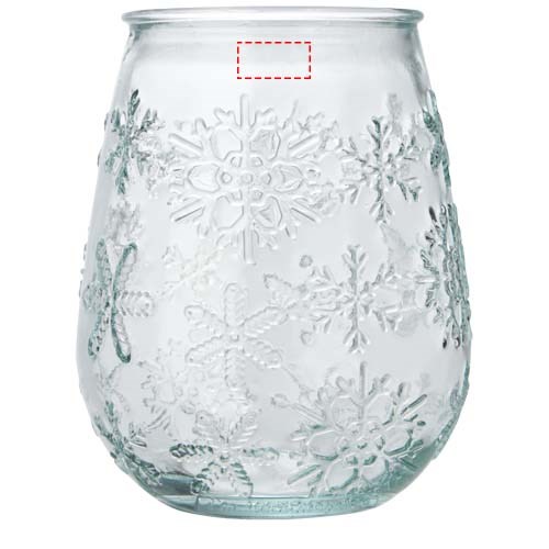 Faro Teelichthalter aus recyceltem Glas