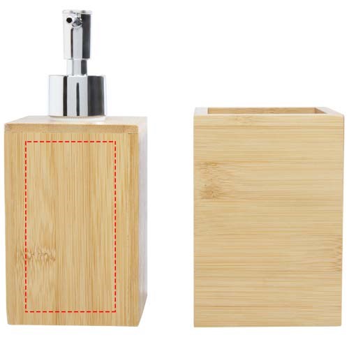 Hedon 3-teiliges Bambus Badezimmer-Set