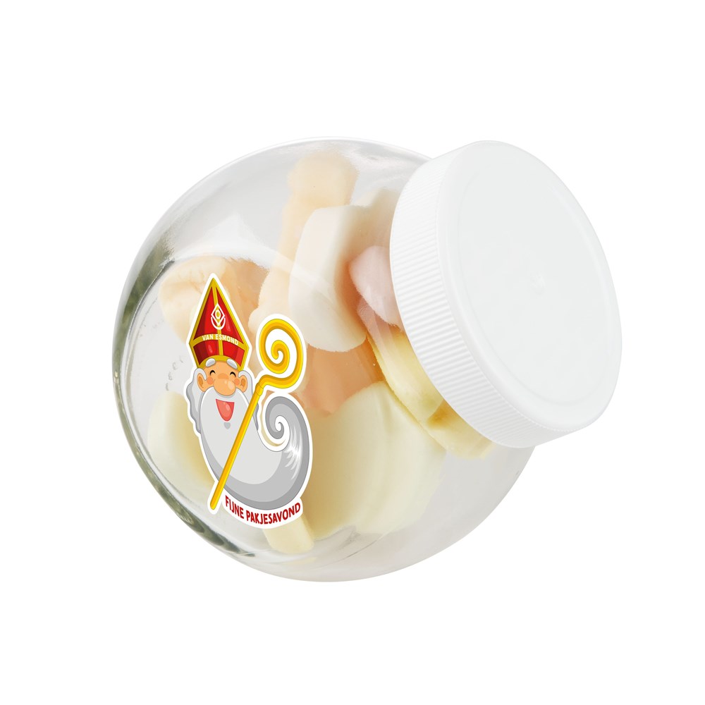 Glass jar 0,4 liter with sweets