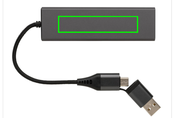 Terra Hub aus RCS recyceltem Aluminium mit 3 USB-Anschlüssen