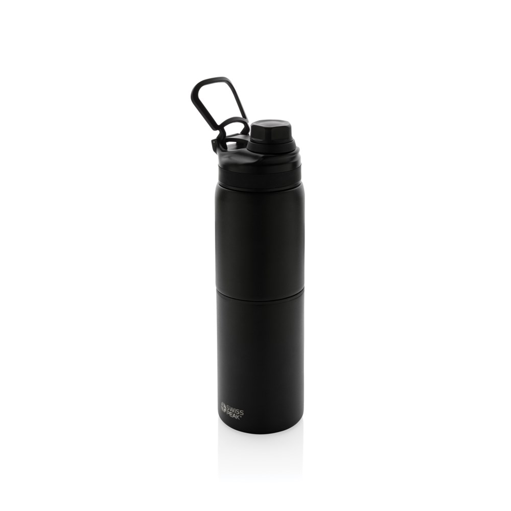 Swiss Peak  2-in-1 Stainless Steel Flasche mit Griff