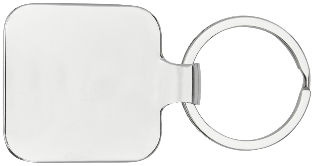 Piero laserfähiger, quadratischer Schlüsselanhänger aus PU-Leder