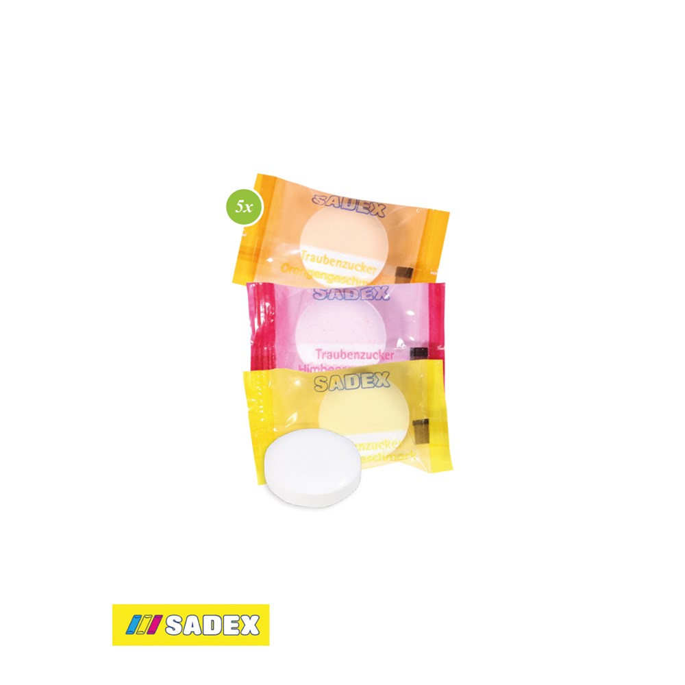 Werbewürfel mit süßer Füllung