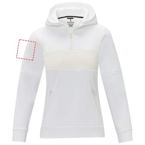 Sayan Kapuzenpullover mit halbem Reißverschluss für Damen