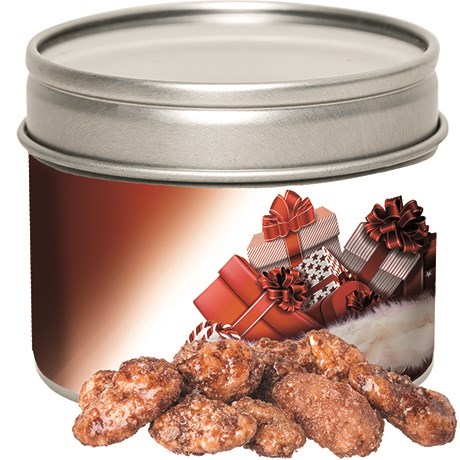 Feuergebrannte Mandeln, ca. 60g, Metalldose mit Sichtfenster