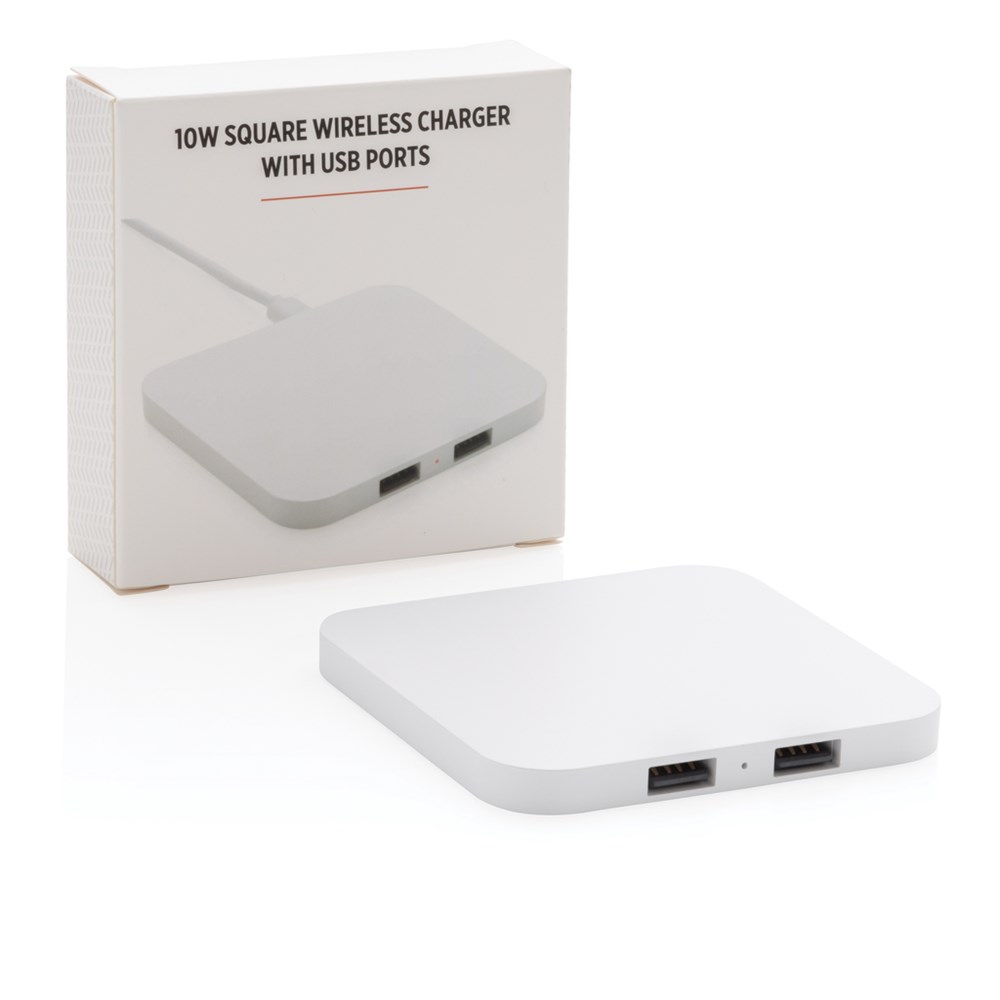 10W Wireless Charger mit USB-Ports
