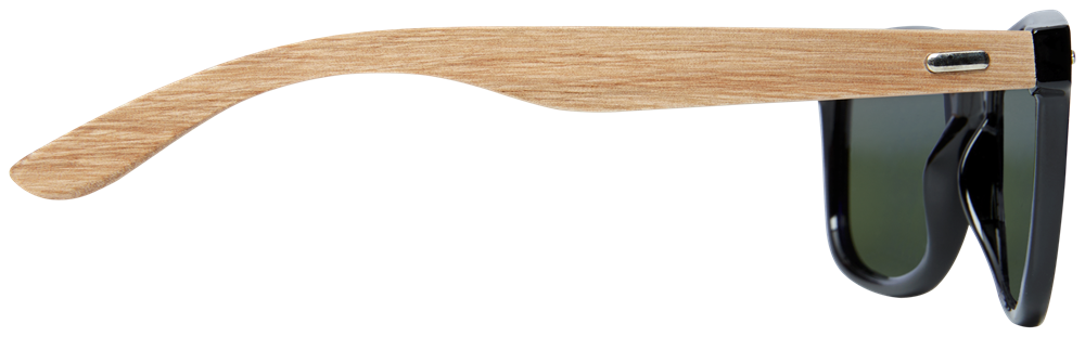 Hiru verspiegelte polarisierte Sonnenbrille aus rPET/Holz in Geschenkbox