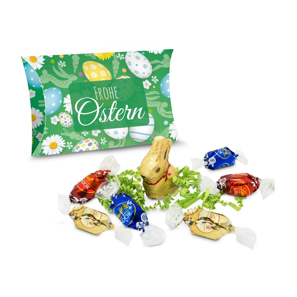 Lindt Ostertasche inkl. Lindt-Goldhase - auch in individueller Kissenverpackung