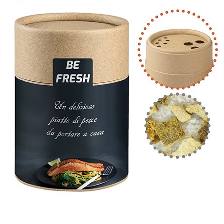 Gewürzmischung Zitronen-Salz, ca. 55g, Biologisch abbaubarer Eco Pappstreuer Midi