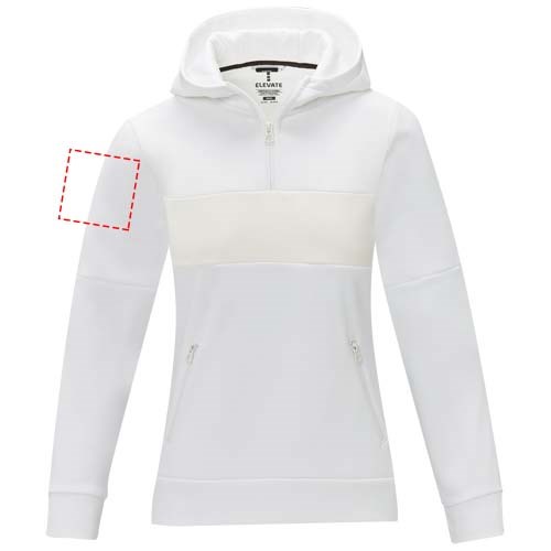 Sayan Kapuzenpullover mit halbem Reißverschluss für Damen