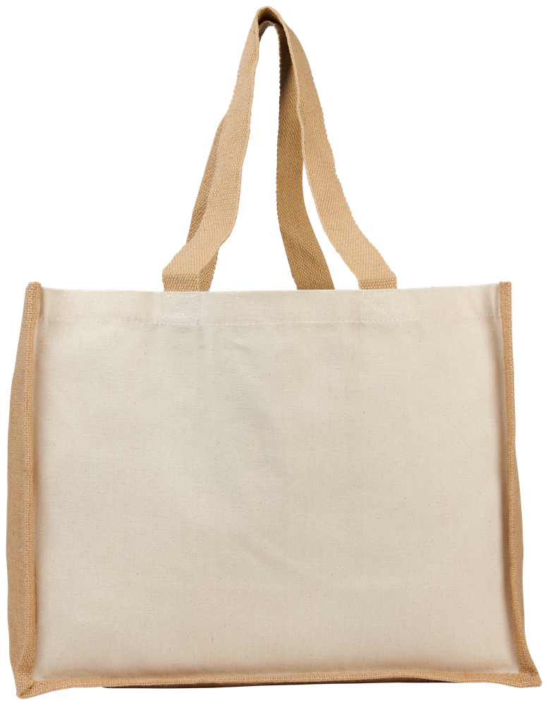 Varai 320 g/m Canvas und Jute Einkaufstasche 23L
