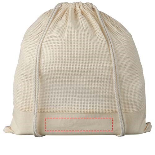 Maine Rucksack mit Kordelzug aus Baumwollgewebe 5L